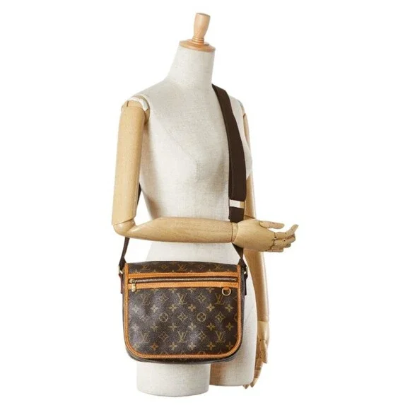 LOUIS VUITTON Authentic Brown Monogram Leather Shoulder Bag - Picture 12 of 12